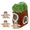 thumbnail image 1 of Juguetes interactivos para perros chirriantes, juguetes con agujeros para el tronco del perezoso, juguete para perros que se esconden, juguete para esconder un juguete para perros, experiencia incomparable Jadeshay  A, 1 of 8