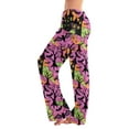 thumbnail image 2 of LHVUOA Halloween Womens Pajama Pants Wide Leg Funny Graphic Pjs Comfy Bottoms with Pockets, 2 of 7