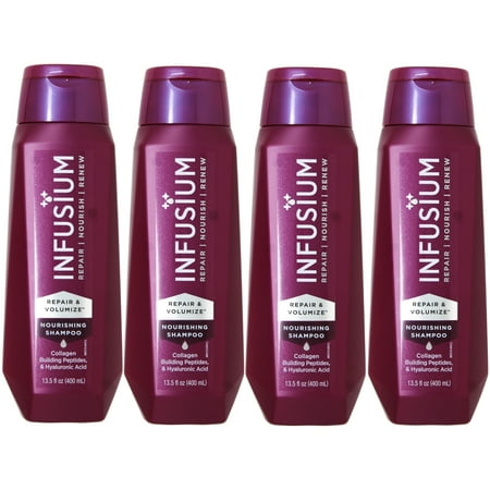 Infusium 23 Repair + Renew with Argan Oil & Keratin Shampoo 13.5 oz (Pack of 4)