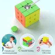 MoYu MF8888 Meilong 3x3 Speed Cube, Stickerless Anti-Pop Magic Cube, Smooth Puzzle Fidget Toy for Kids Adults Beginners
