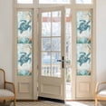 thumbnail image 2 of Reusable Static Cling Window Tints, Teal Sea Turtle Coastal Window Privacy Film Frosted, Nautical Summer Beach Starfish Heat Control Windows Films for Offices, Balcony, 29.5 x 118 Inches, 2 of 9