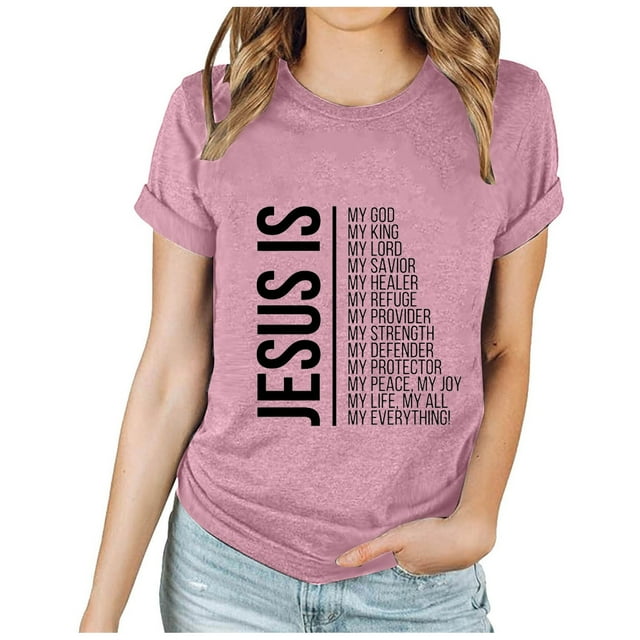 Staron T-Shirts d'Été pour Femmes, T-Shirts à Imprimé de Pâques, Col Rond, Manches Courtes, T-Shirts, Hauts, Tee Ample, Décontracté, Léger