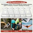 thumbnail image 4 of Uxcell Pieza Triangular de Acero Inoxidable [10PCS] - Uso de Triángulo para Camping y Senderismo, 4 of 6