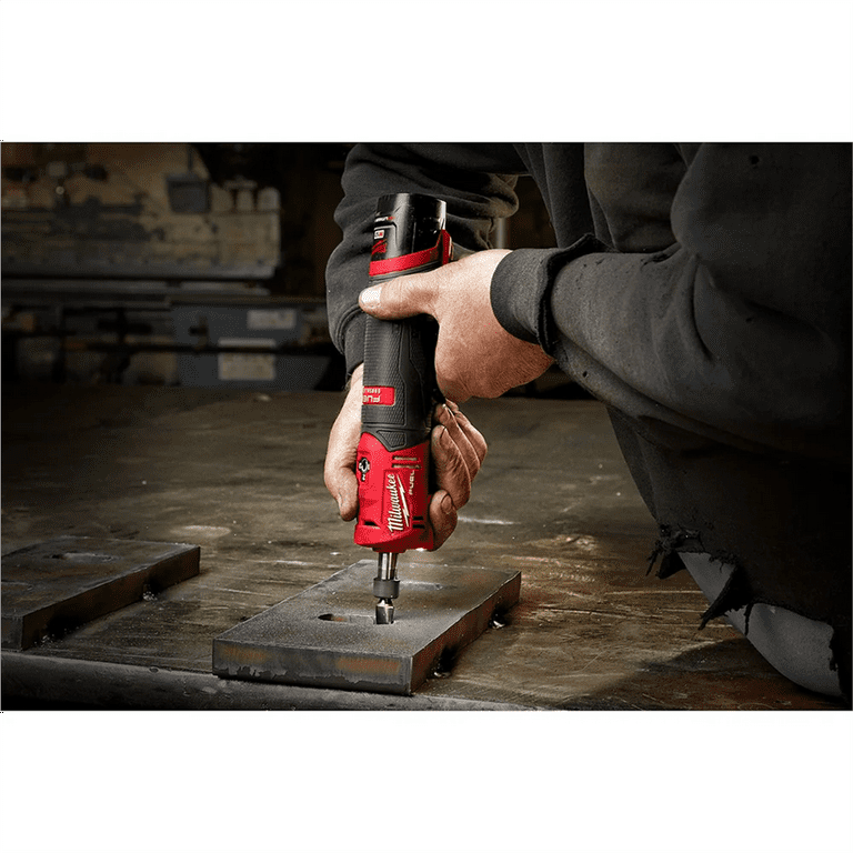 Milwaukee M12 FUEL Straight Die Grinder, Cordless, 0.3 HP Motor, 1