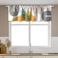 thumbnail image 2 of Boho Kitchen Curtains and Valances Set 3 Piece Kitchen Curtains Sets for Windows Abstract Geometry Kitchen Curtains 24 inch Length Sets for Bedroom Living Room(Mid-Century Modern Art), 2 of 6