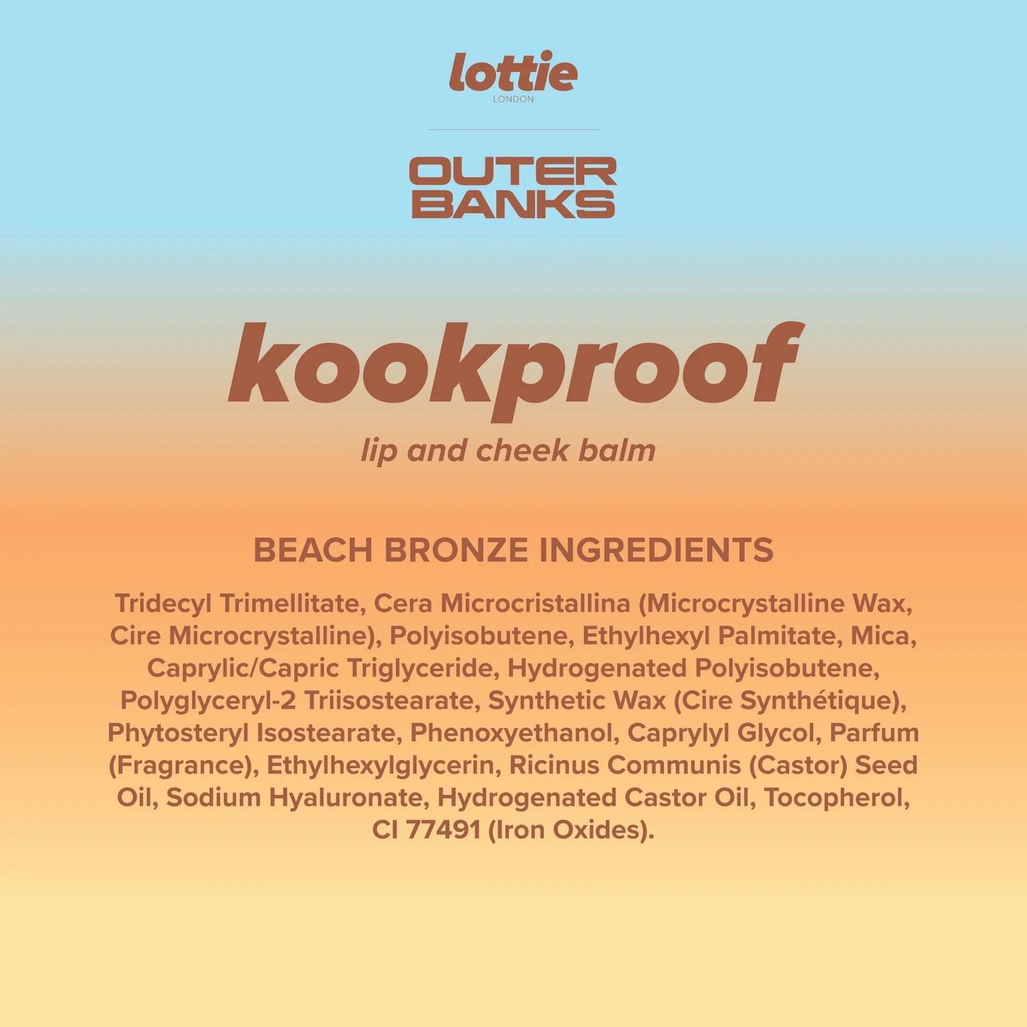 Lottie London - Outer Banks - Kookproof - Lip & Cheek Balm - 20g