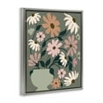 thumbnail image 4 of Stupell Industries Gerbera Daisy Bouquet Botanical & Floral Painting Gray Floater Framed Art Print Wall Art, 17 x 21, 4 of 10
