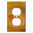 thumbnail image 2 of Metal Light Switch Plate Cover Image of Marble Brown Green Swirl MAR086, 2 of 13