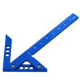 thumbnail image 3 of Aluminum Center Finder Square Ruler 4590 Degree Line Gauge for Woodworking - Inch, 3 of 7
