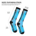 thumbnail image 4 of Sikiie Elephant Trunk Couple Flowers 1 Pairs Compression Socks for Men and Women 15-20 mmHg Running Support Socks, 4 of 7
