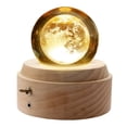 thumbnail image 2 of Crystal Music Box with Rotating Projection for Birthday, Wedding, Christmas Gifts, 2 of 5