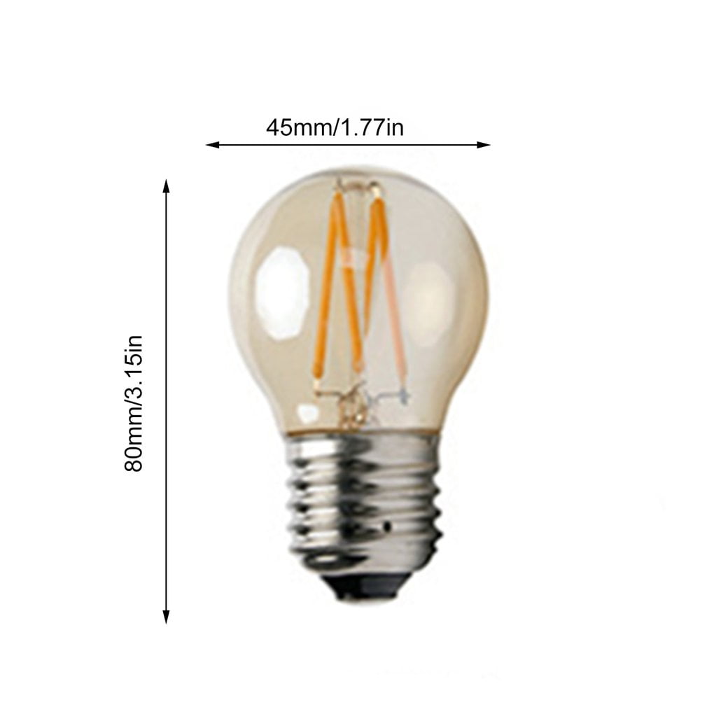 G45 LED Filament Bulb E27 E14 Warm White 4W 6W Edison Decorative Retro Vintage