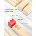 thumbnail image 3 of HARMIX Kubb Yard Game Kit | Viking Chess Outdoor Throw Clash Game with Carry Bag– Rubber Wooden Backyard Lawn Play for Teens, Adults & Family, 3 of 8