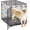 24-Inch, variant on 42-Inch New World Crate for Large Breeds, 71-90 lbs, Single Door Folding Dog Crate, Leak-Proof Tray & Secure Latch, Portable, Durable & Easy to Assemble
