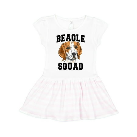 

Inktastic Dog Beagle Squad Gift Toddler Girl Dress