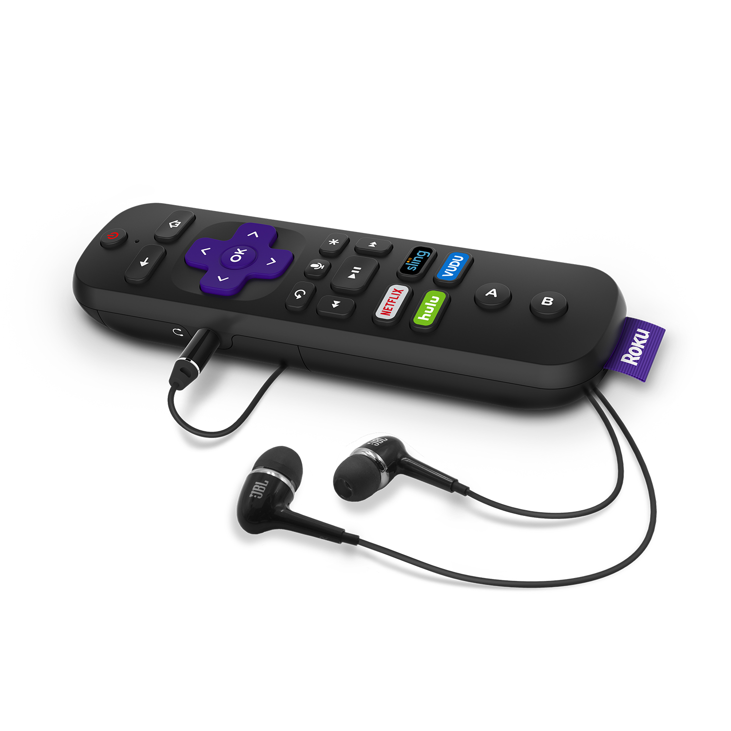Roku Ultra 4K HDR Streaming Player (2018) with JBL headphones - image 5 of 7