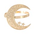 thumbnail image 3 of Metal Napkin Rings Eid Ramadan Hollow Moon Pattern Napkin Holder Wedding Dinner Napkin Buckles for Table Decoration, 3 of 4