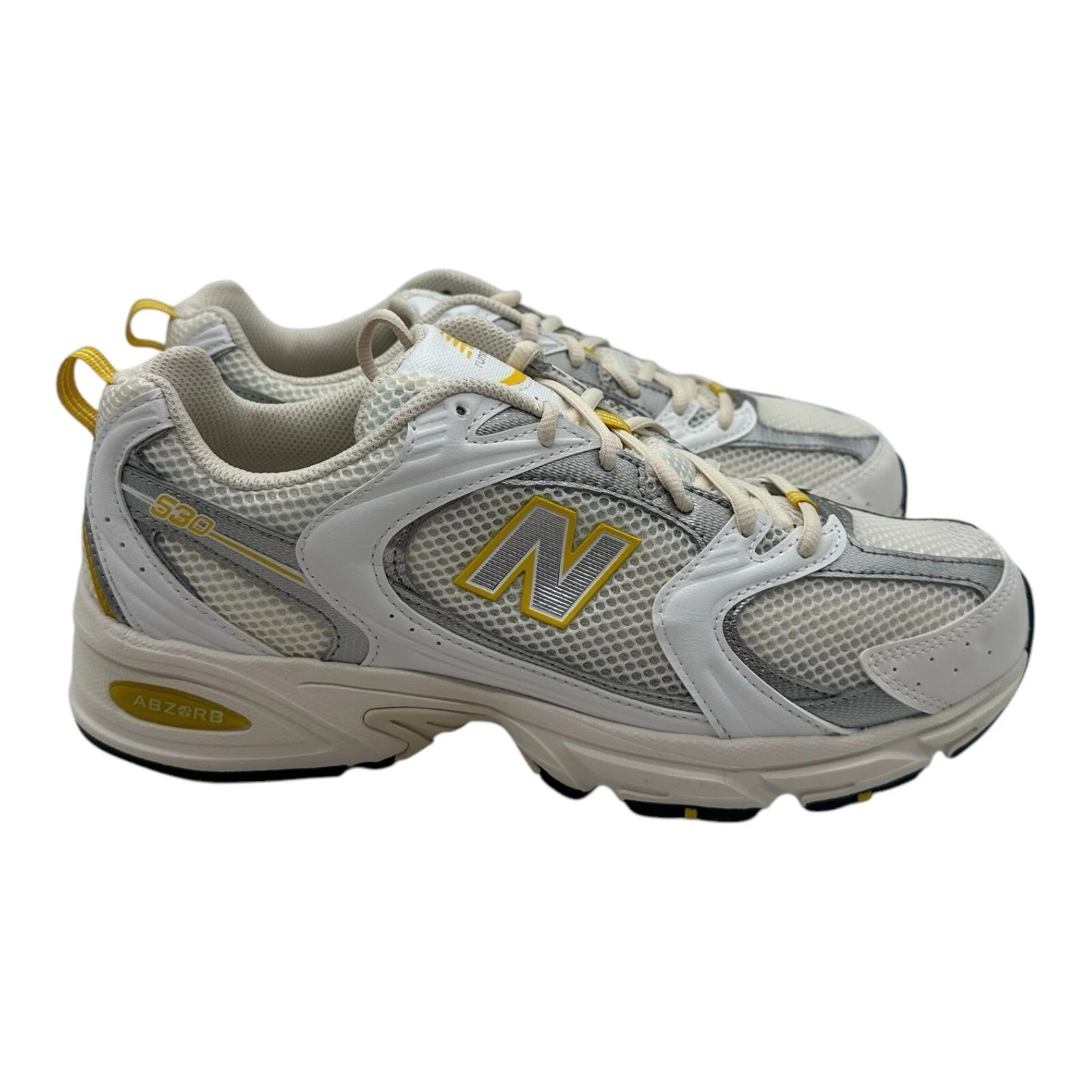 New Balance 530 Running Shoes Mens 9.5 D Womens 11 White Yellow‎ Ginger Lemon New Balance 530 Running Shoes Mens 9.5 D Womens 11 White  main image 2