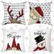 thumbnail image 1 of Linen Decorative Pillow, 4Pcs Christmas Pillowcase, Decorative Pillowcase, Christmas Pillowcase, Christmas Pillowcase Reindeer, Pillowcase Christmas M, 1 of 4