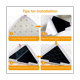 thumbnail image 4 of Cinta adhesiva para alfombras, cinta adhesiva de doble cara para alfombras, almohadilla antideslizante para alfombras de madera dura, color negro, 4 of 6