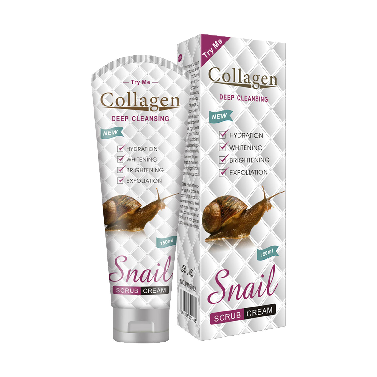 Vntub Scrubs Snail Scrub Whole Body Clean Exfoliation Shrink Pores Make