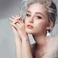 thumbnail image 4 of Creative Personality Funny Lifelike White Badminton Earrings Alternative Ear Accessories, 4 of 8