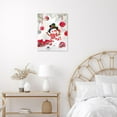 thumbnail image 4 of Snowman Wall Art White Christmas Red Shiny Silver Lantern Ball Wall Art Falling Snowflakes Romantic Festival Painting Art Framed Wall Art for Living Room Bedroom Bathroom Home Decor, 8x10 Inches, 4 of 5