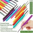 thumbnail image 2 of Beginner Crochet Kit For Adults And Kids, Learn To Crochet Kits  58 Piece Crochet Set With Crochet Yarn And Crochet Hook Set, 2 of 5