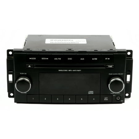 Antique Radio Parts 2012 Dodge OEM Challenger AM FM Radio Single CD Player Part Number P05091195AA - Refurbished ()
