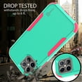 thumbnail image 7 of CoverON Apple iPhone 12 Pro Max Case (6.7"), Military Grade Heavy Duty Full Body Tri-Layer Rugged Cover, Mint Teal Pink, 7 of 7