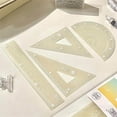 thumbnail image 3 of Ywmsfl Mathematics Drawing Ruler Straight Ruler Set Square Protractor Geometry Tool, 3 of 10