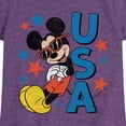 thumbnail image 3 of Disney - Americana - Mickey Sunglasses Usa - Toddler And Youth Girls Short Sleeve Graphic T-Shirt, 3 of 5