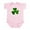 Petal Pink, variant on CafePress - Shamrock Symbol Infant Bodysuit - Baby Light Bodysuit, Size Newborn - 24 Months