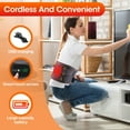 thumbnail image 4 of Cordless Heating Pad for Back, Heating Pad for Back Muscle Relax with 3 Heating & Vibration Modes, 5000mAh Heated Back Brace for Menstrual, Neck and Shoulders(46"), 4 of 8