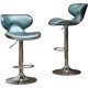 thumbnail image 1 of Furniture Masaccio Cushioned Leatherette Upholstery Airlift Adjustable Swivel Barstool with Chrome Base, Set of 2, Red My Lux Decor Round, 1 of 14