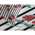 thumbnail image 4 of Ambesonne Watercolor Quilted Bedspread Set 3 Pcs, Valentines Day Rose, Queen Size, Ruby Reseda Green Black, 4 of 5