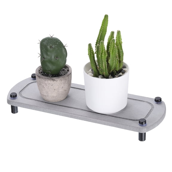 Instant Dry Sink Caddy Organizer, Sink Diatomaceous Stand Riser with Stainless Steel Feet, Gray