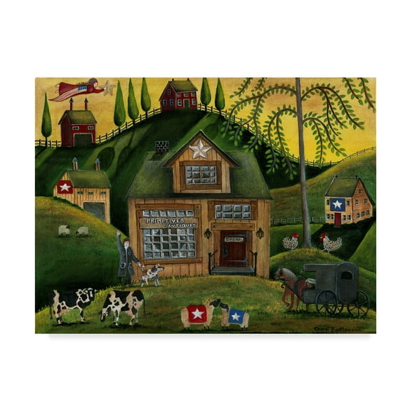 Trademark Fine Art 'Primitives And Antiques' Canvas Art by Cheryl Bartley