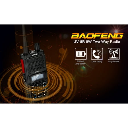 BaoFeng UV-8R 8-Watt Dual Band Two-Way Radio Walkie Talkie
