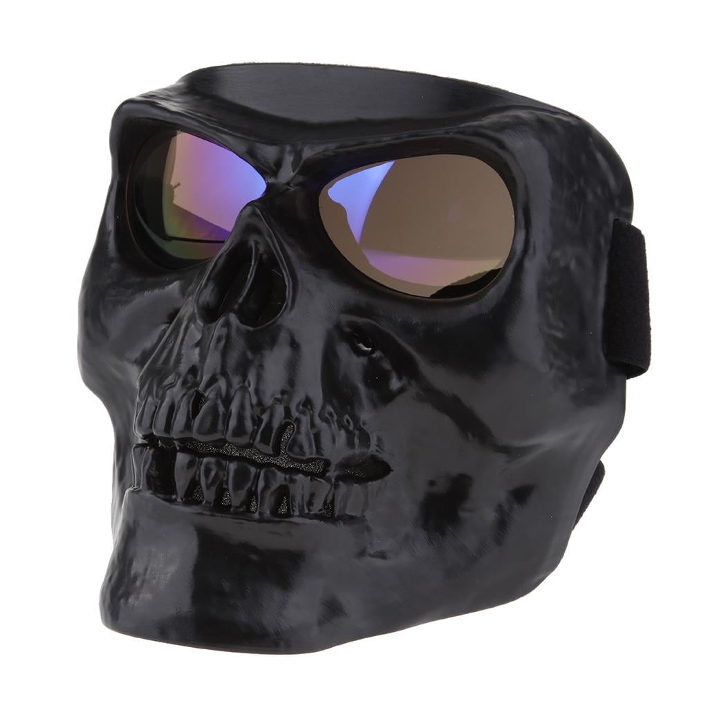 Goggles Glasses Face Mask Motorcycle Riding Dirt Bike Protector Skull Mask 
