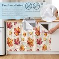 thumbnail image 5 of Fall Maple Leaves Cabinet Curtain 35"Wx35"L,Dustproof Under Sink Skirt with Self Adhesive Tape,Thanksgiving Farmhouse Orange Leaf Cabinet Curtain Cover for Kitchen Sink,Bathroom Vanity,Laundry Room, 5 of 9