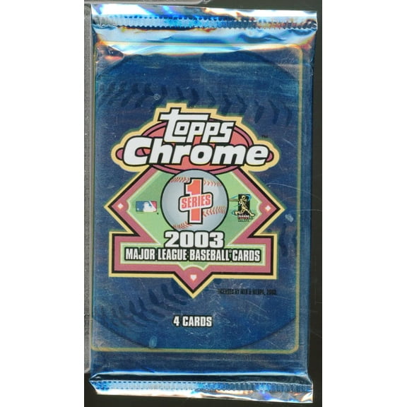 2003 Topps Chrome Series 1 Baseball Hobby Pack