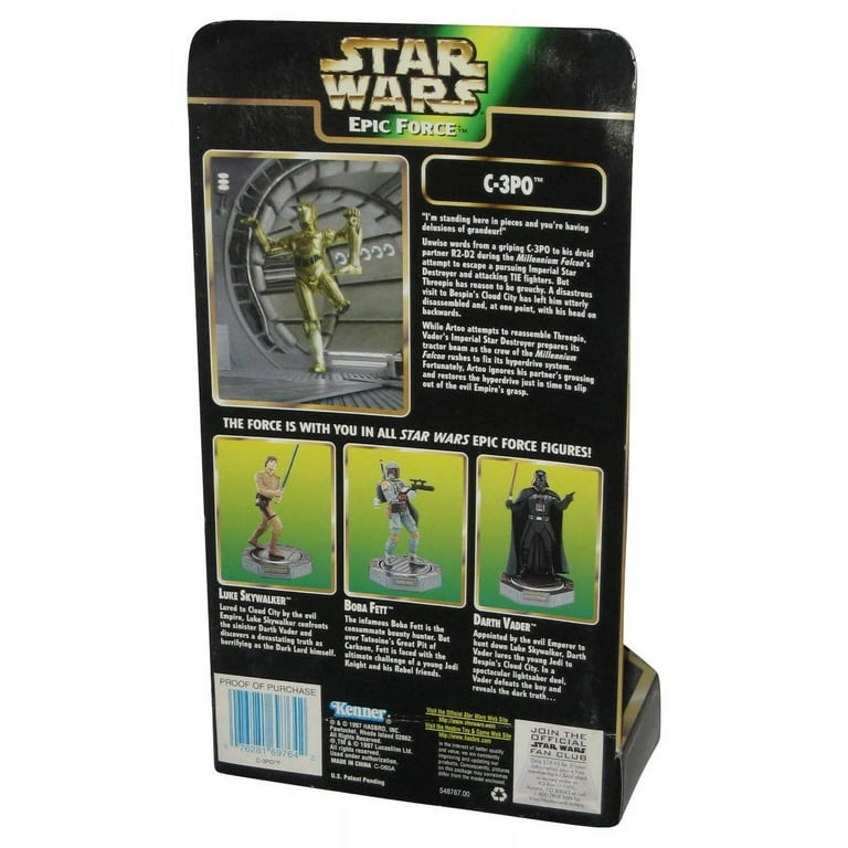 STAR WARS EPIC FORCE C-3PO ROTATE FIGURE 360 DEGREES - Walmart.com