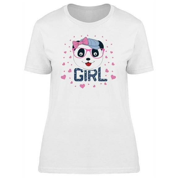 Panda Girl T-Shirt Women -Image by Shutterstock, Female Large