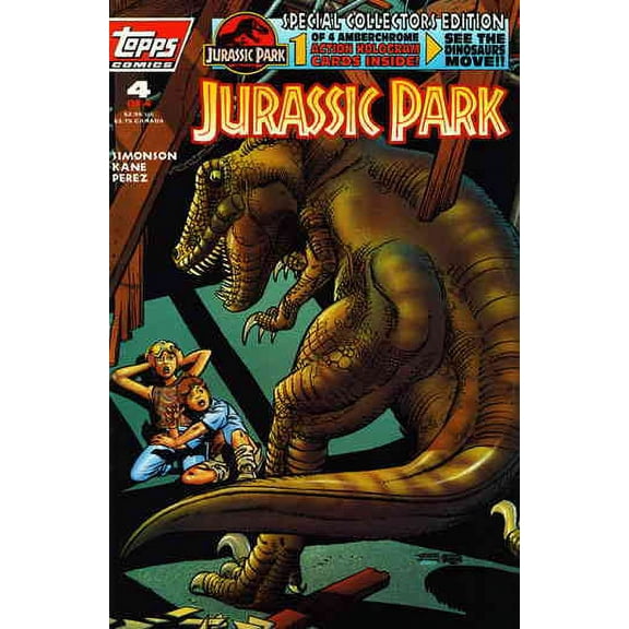Jurassic Park #4DM VF ; Topps Comic Book
