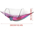 thumbnail image 3 of Giunmcul My Order Outdoor Net Hammmocks with Mosquito Net Ortable Double/Single Travel Hammocks Hanging Bed for Hunting Camping Sleeping Sway Bed, 3 of 5