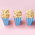 thumbnail image 6 of NOGIS 50 Pcs Blue and White Striped Popcorn Boxes 2 x 4.7 x 2.8 inch Mini Popcorn Boxes for Movie Decorations Cardboard Popcorn Container for Party Disposable Snack Popcorn Boxes (Blue), 6 of 7