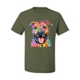 thumbnail image 3 of Dean Russo Best Dog Dog Lover Men's Graphic T-Shirt, Military Green, X-Large, 3 of 6