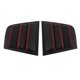 thumbnail image 4 of 2 piezas de cubierta de repuesto para rejilla de ventilación lateral de ventana, ABS, resistente al desgaste, para Dodge Charger 2011-2021Negro Blanco, 4 of 14