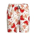 thumbnail image 4 of Wukai Cute Mushroom Men’s Short Pajama Pants With Pockets Soft Sleep Pj Shorts for Men-, 4 of 6